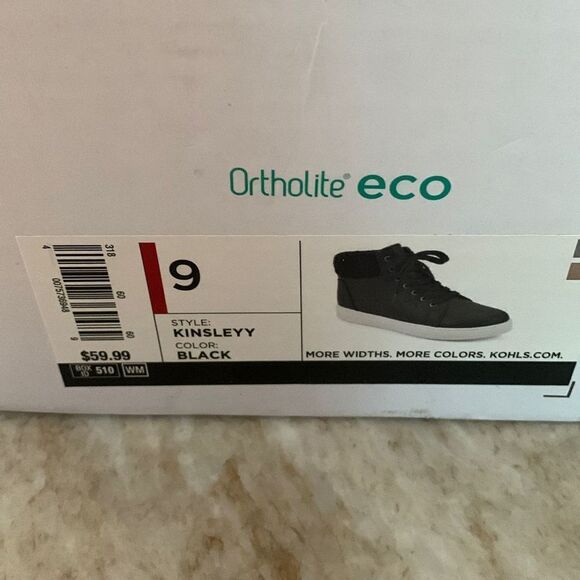 Black High Top Sneakers 9 - Picture 4 of 6